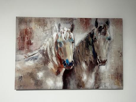 Obraz abstratná maľba kone, 