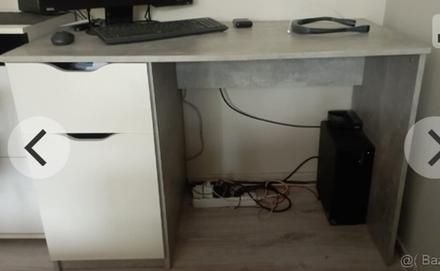 Pracovny stolik beton 116x76x60,