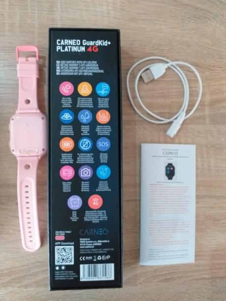 Smart hodinky carneo guardkid+ 4g platinum detské,