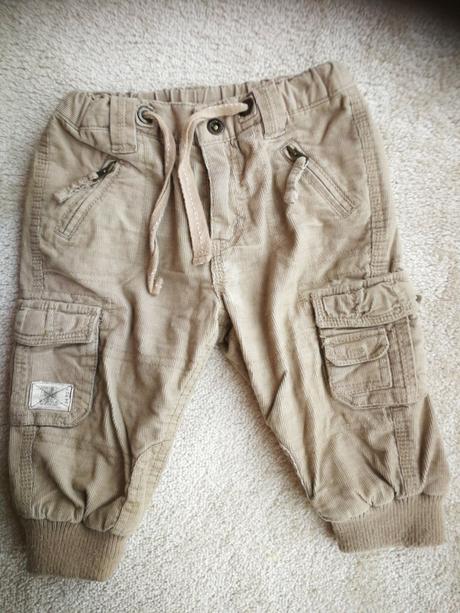 Menčestrové nohavice, h&m,74
