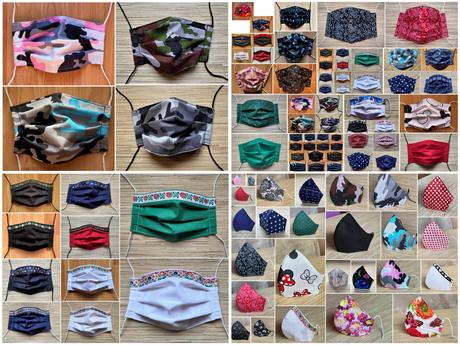 2 vrstvové bavlnené rúška s gumičkou, 