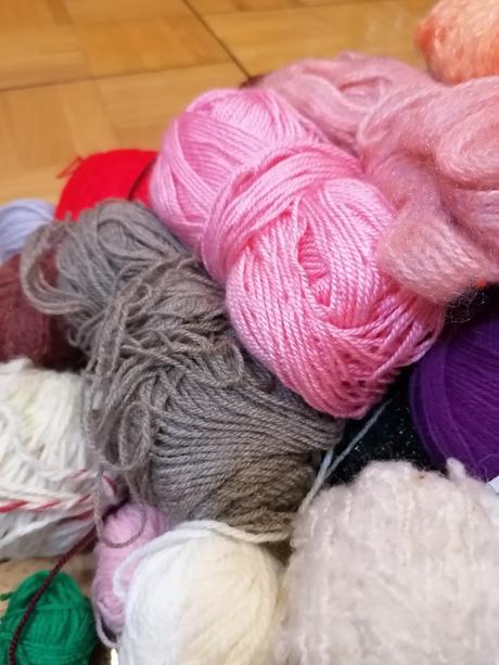 Zvyšky vlny na pletenie, 