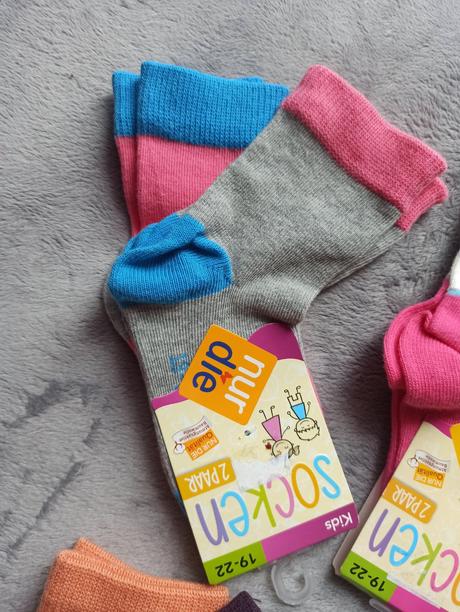 Ponožky, 2 páry, 19-22, 19 / 20 / 21 / 22