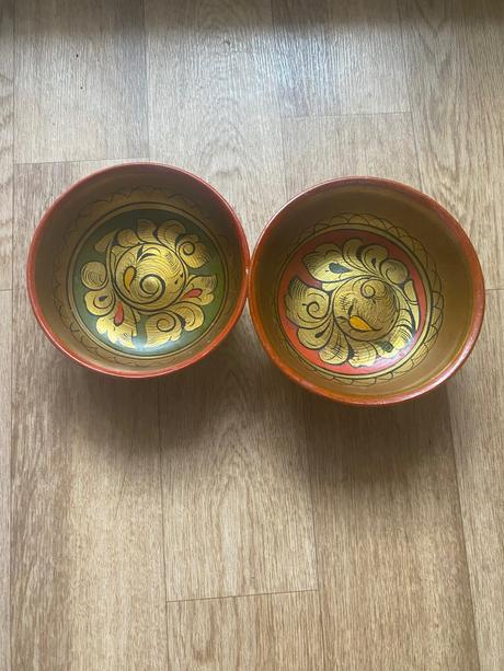Ručne maľované starožitné misky, 