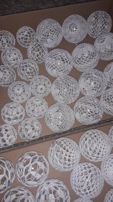 Háčkované vianočné gule, 