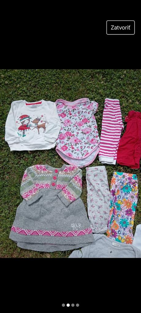 Balík dievčenského oblečenia 6-9 mesiacov, 68–80