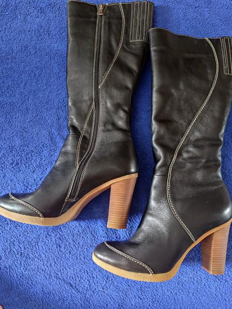 Dámske zimné celokožené čižmy, 40