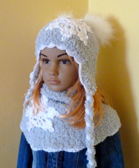 Sedo biela s vlockou zimna suprava, 68 - 146