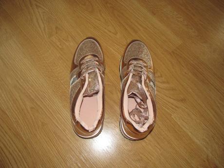 Ružovo zlaté topánky v- 39, 39