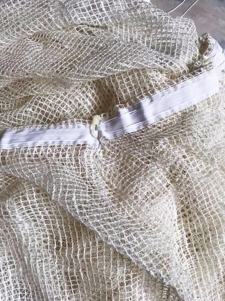 Luxusná perleťová uzlíková záclona, 