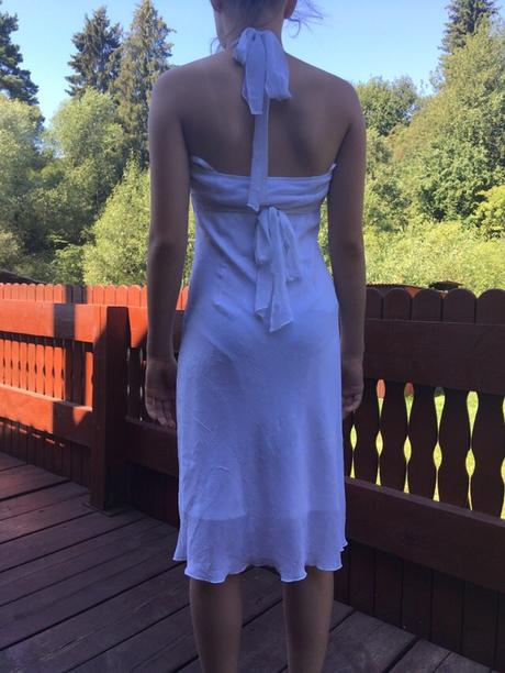 Biele spoločenské šaty, s