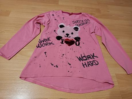 Dievčenské tričko s dlhým, 152
