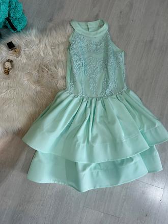 Mentolove šaty/ tyrkysove šaty, s