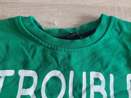 Detská mikina "trouble follows me" veľ.110-116, george,110