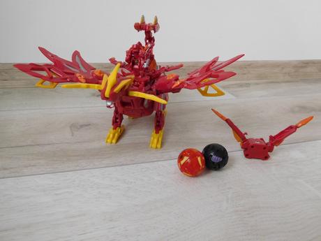 Bakugan drak červený-30 cm,, 