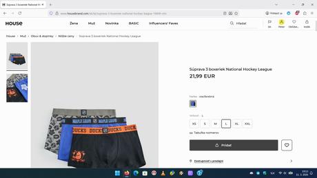 Trenky nhl 3-balenie viacfarebné, house,l