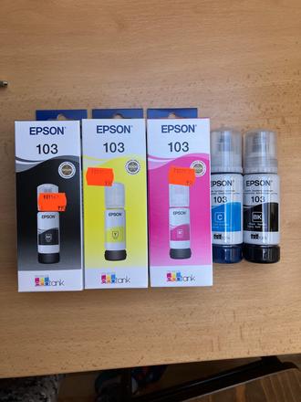 Epson 103 ecotank tonery farby do tlačiarne,