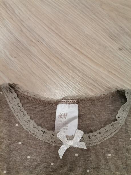 2 x dievčenské tričko hm 74, h&m,74