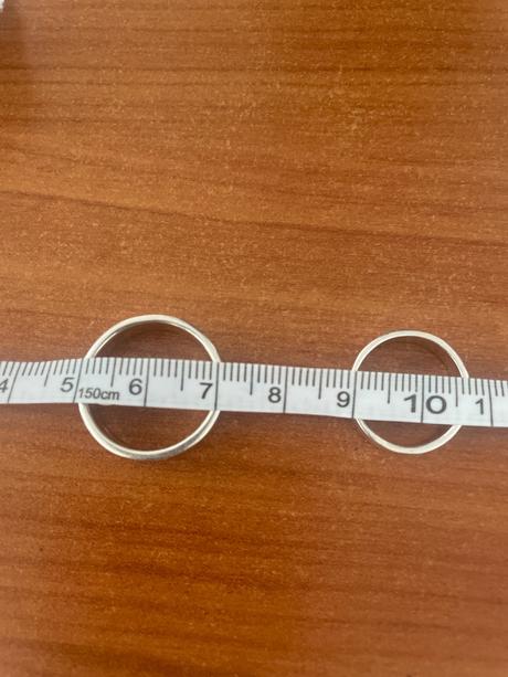 Obrúčky strieborne,