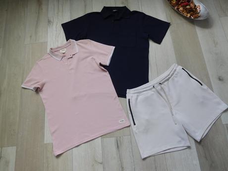 Polokošeľa 2 kusy+ krátke nohavice bavlnené-m,, m