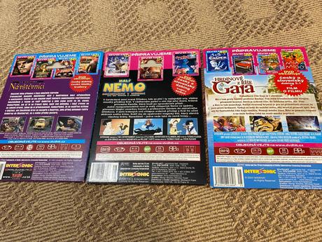 3 ks dvd staršia edícia rozprávok malý nemo, 
