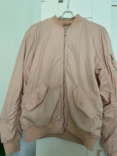 Bomber ružová bunda, h&m,36