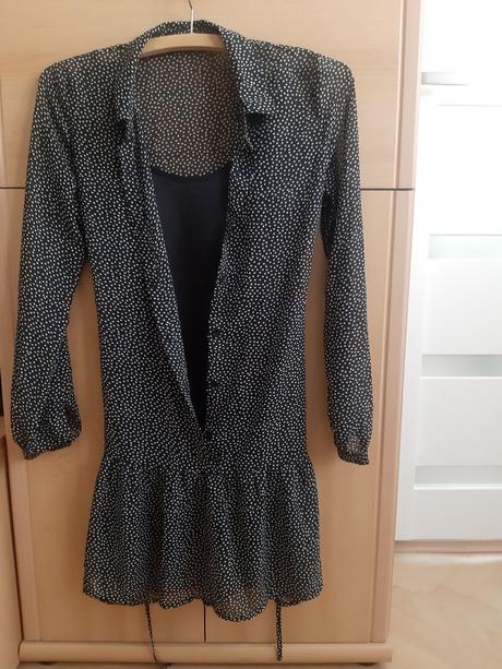 Letné čierne šaty, xs