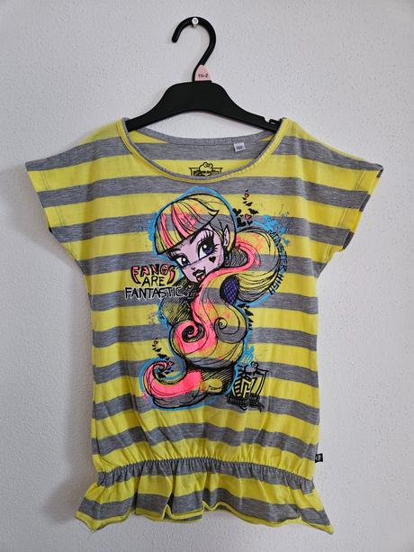 C&a monster high predĺžený top tričko 134/140, c&a,140