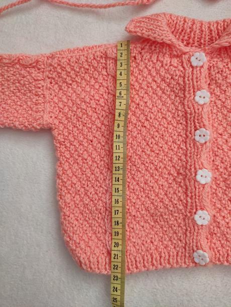 Pletený set svetrík + čiapka, 62