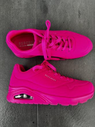 Damske ruzove botasky skechers, skechers,39