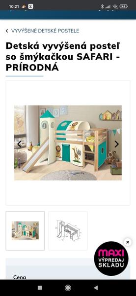 Poschodová posteľ pre štvorročných