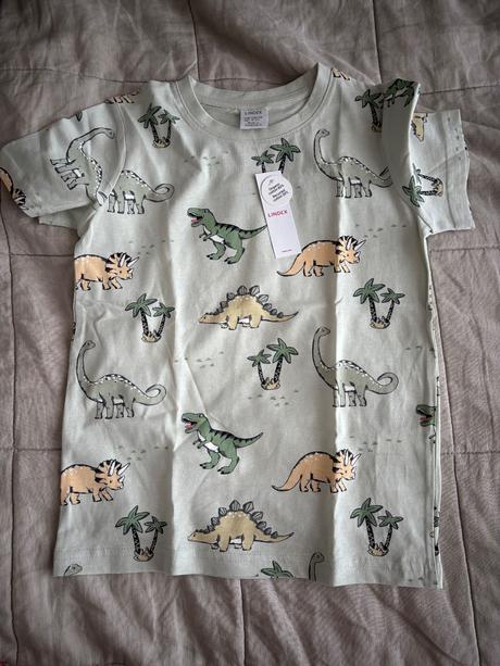 Lindex tričko dinosaury 110/116, lindex,110 / 116