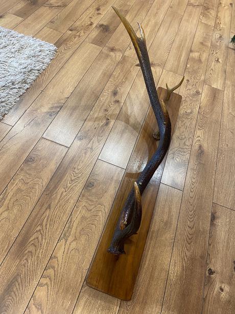 Veľký paroh / parožie na podstavci,