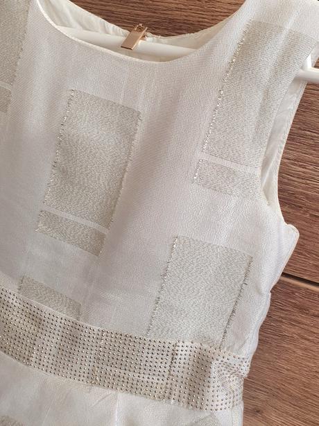 Šaty bielozlaté 116/122, 116