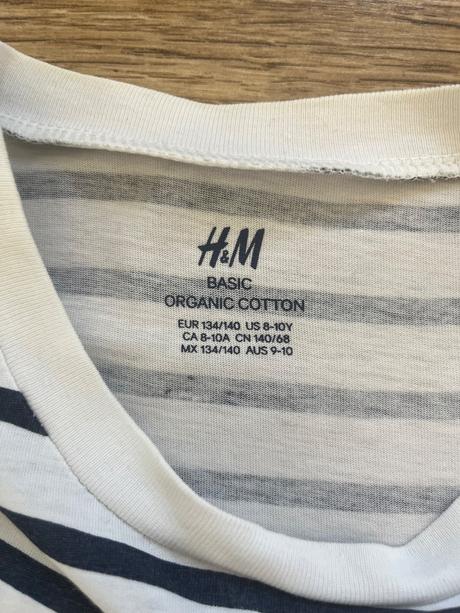 3 x basic tričko, h&m,134