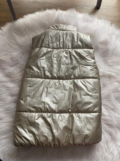 Zlata zateplená vesta s vreckami, pepco,122