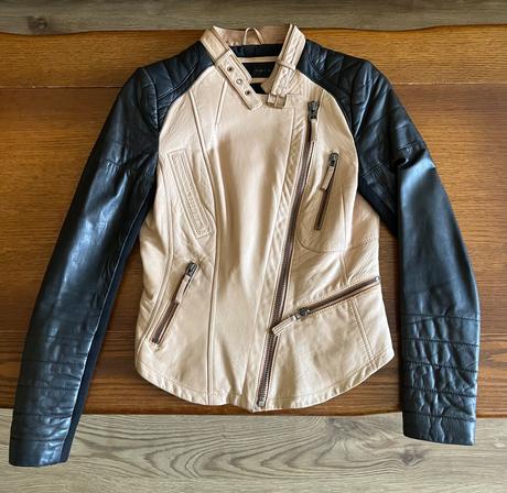 Kožená bunda zara basic, zara,xs