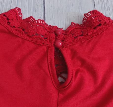 Romantický top s čipkou, bonprix,m