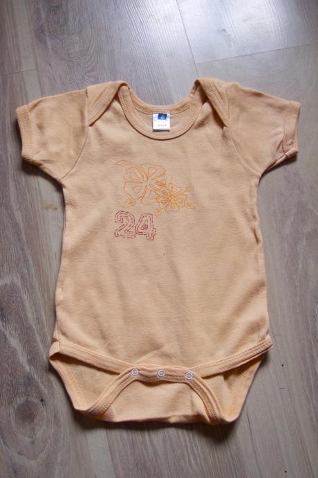 Broskyňové bodynko tout sweet č.62/68, 62