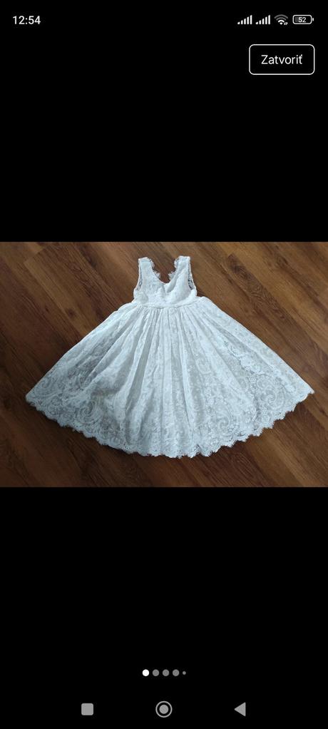 Čipkované šaty pre princeznú, 98