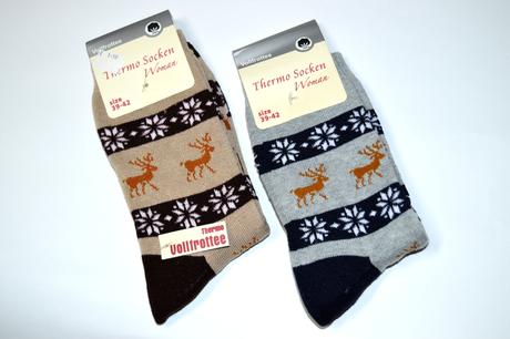 Termo ponožky vianočné so sobíkmi, 36 / 38 / 40 / 42