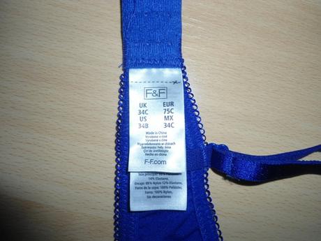 Fialova damska podprsenka, f&f,75c