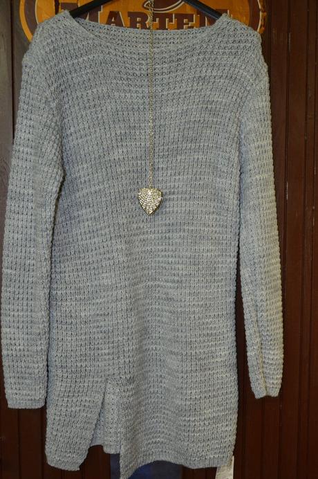 Dámsky luxusný svetrík s rázporkom, l - xxxl