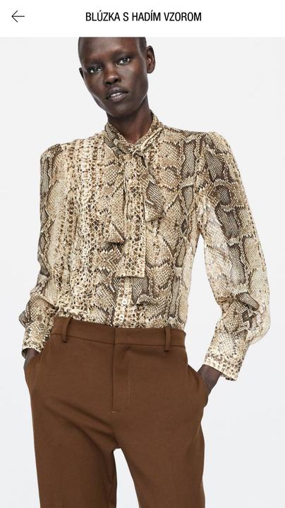 Blúzka s hadím efektom, reserved,38 / 40 / l / m