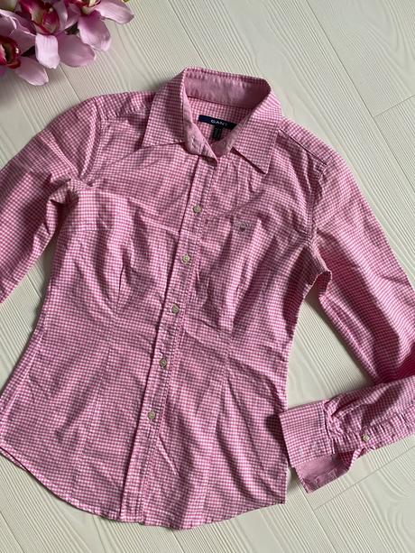 Gant - káro ružová košeľa, gant,xs