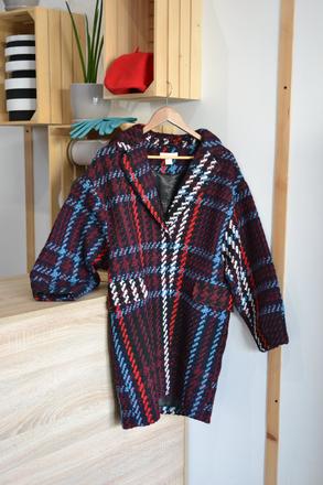 Farebný kabát m, h&m,m