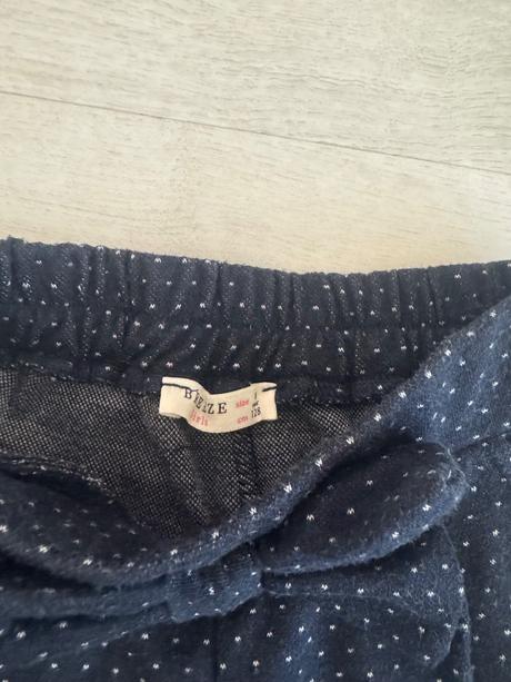 Krásne nohavice s mašľou a bodkami, 116