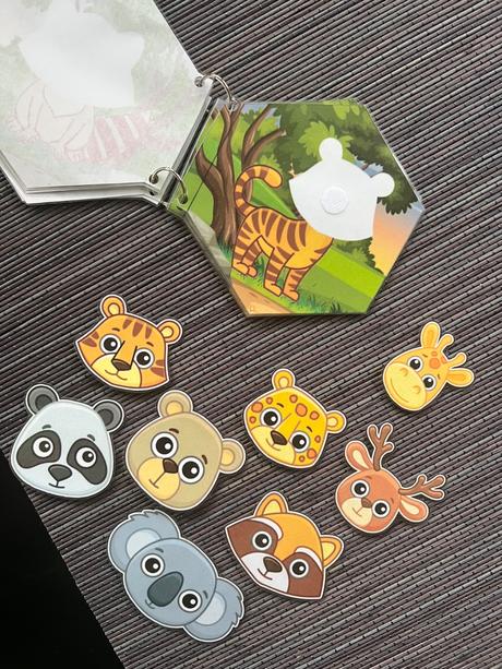 Didaktická montessori knižka - správne tváričky,