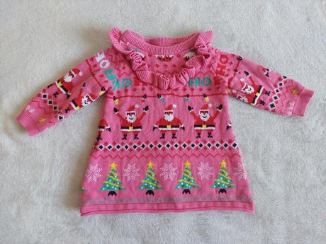 Vianočné pletené šatky zn.next veľ.68, 68