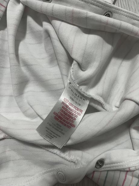 Dlhorukavovy pásikavý overal, primark,74